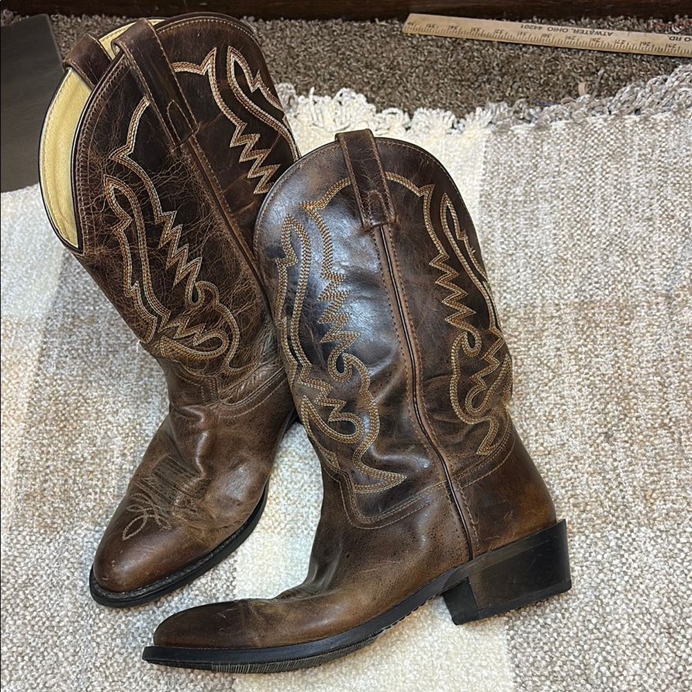Classic Brown Cowboy Boots
